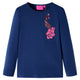 Vidaxl kindershirt met lange mouwen 128 marineblauw