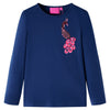Vidaxl kindershirt met lange mouwen 128 marineblauw