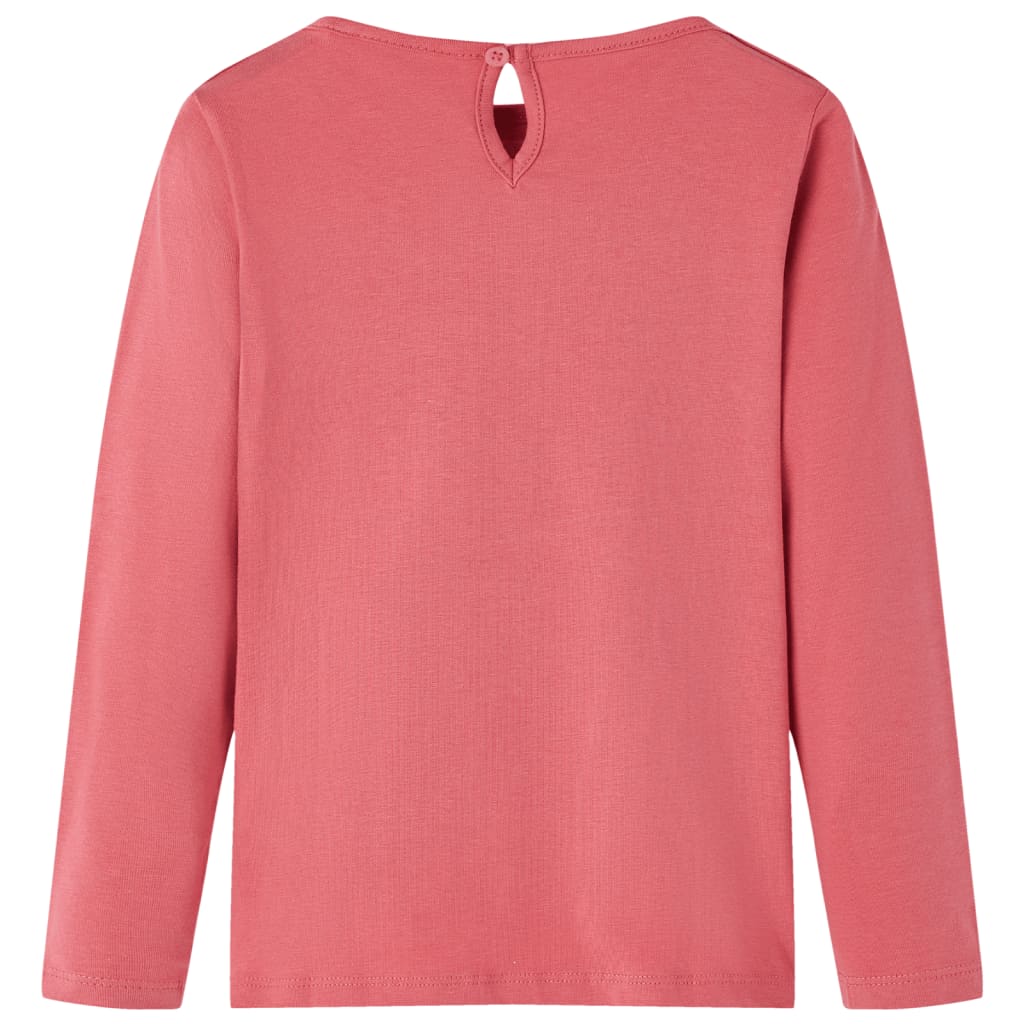 Vidaxl kindershirt met lange mouwen 92 oudroze