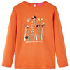 Vidaxl kindershirt met lange mouwen 104 oranjebruin