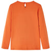 Vidaxl kindershirt met lange mouwen 116 oranjebruin