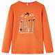Vidaxl kindershirt met lange mouwen 128 oranjebruin