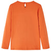 Vidaxl kindershirt met lange mouwen 128 oranjebruin