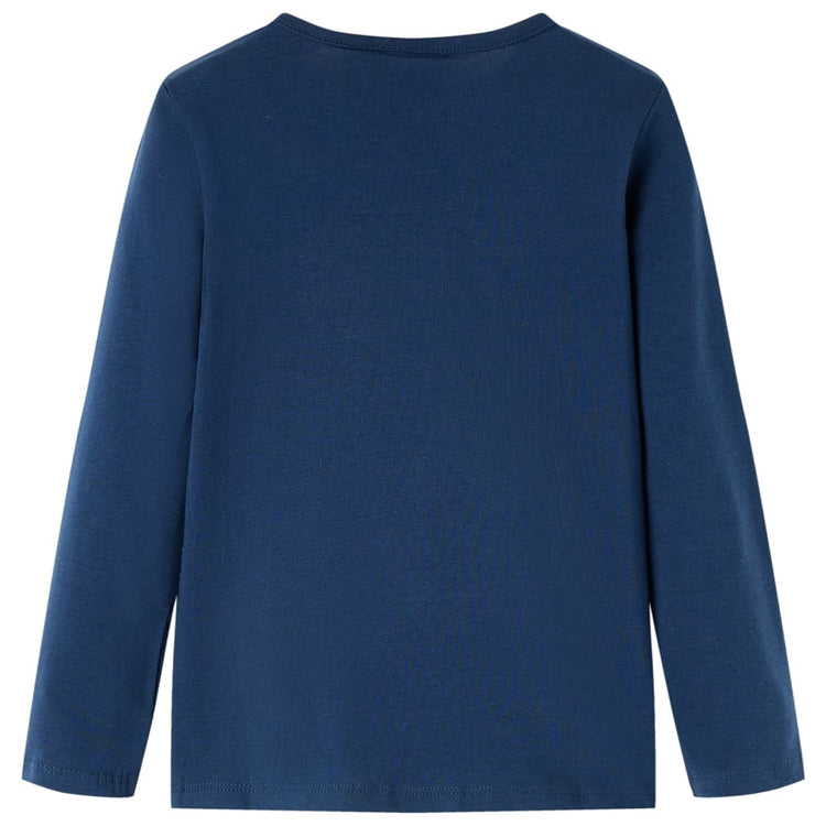 Vidaxl kindershirt met lange mouwen 104 marineblauw