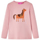 Vidaxl kindershirt met lange mouwen 128 lichtroze