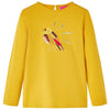 Vidaxl kindershirt met lange mouwen 116 donker okerkleurig