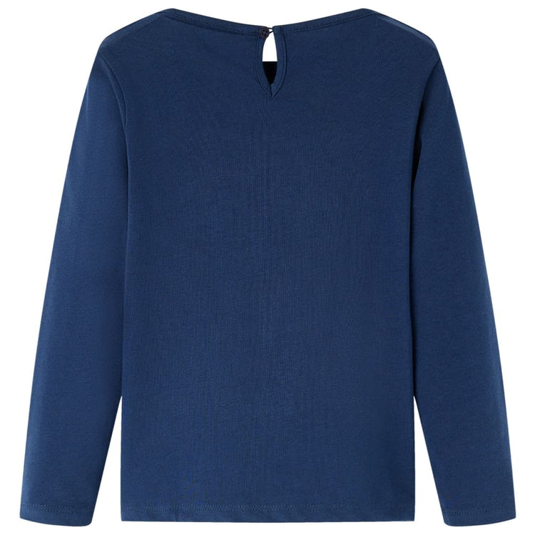 Vidaxl kindershirt met lange mouwen 116 marineblauw