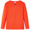 Vidaxl kindershirt met lange mouwen 92 donkeroranje