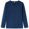 Vidaxl kindershirt met lange mouwen 116 marineblauw