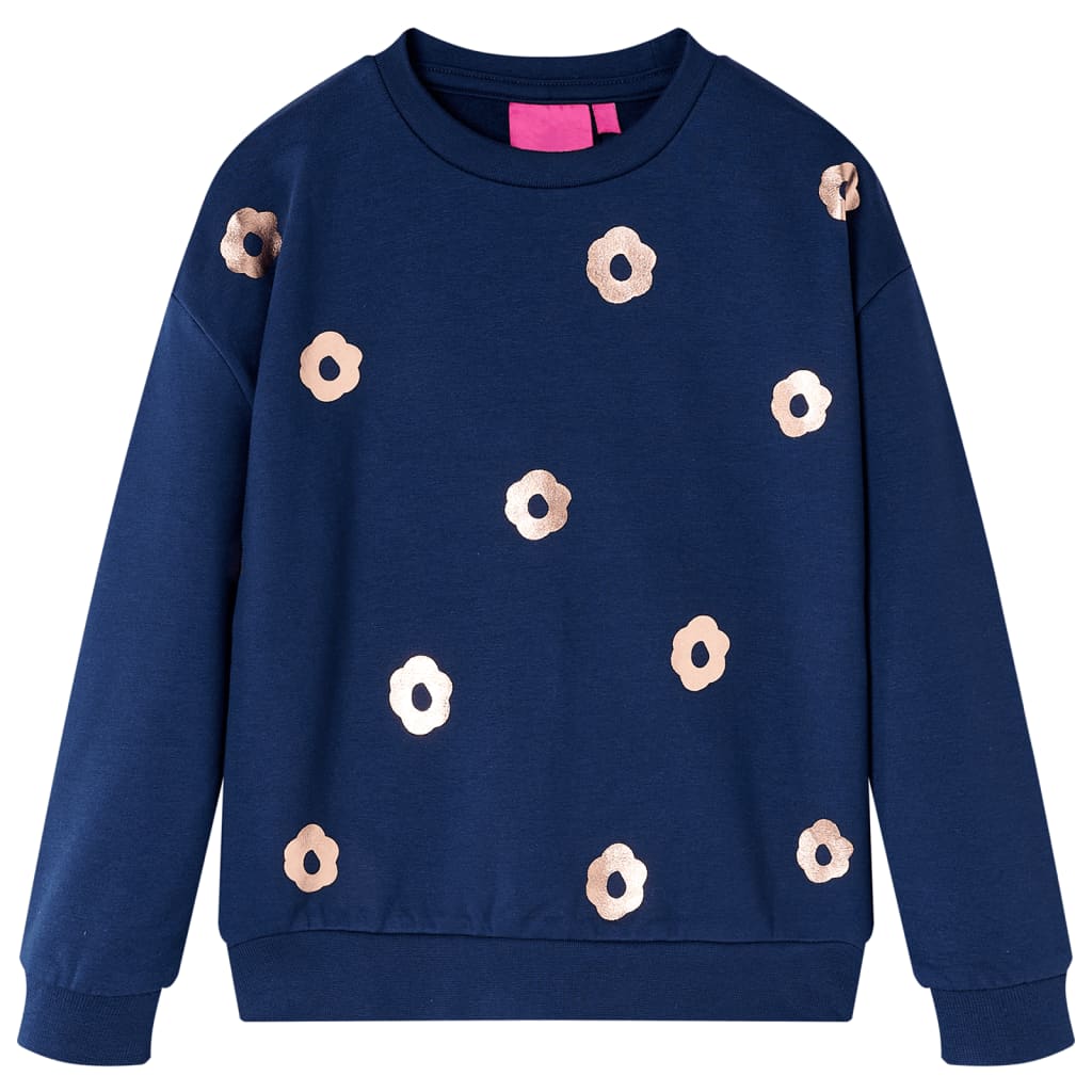 Vidaxl kindertrui 128 marineblauw