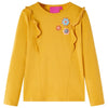 Vidaxl kindershirt met lange mouwen 128 donkerokerkleurig
