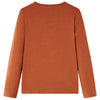 Vidaxl kindershirt met lange mouwen 104 cognackleurig