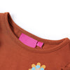 Vidaxl kindershirt met lange mouwen 116 cognackleurig