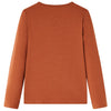 VidaXL Kindershirt met lange mouwen 140 cognackleurig