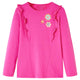 Vidaxl kindershirt met lange mouwen 128 donkerroze