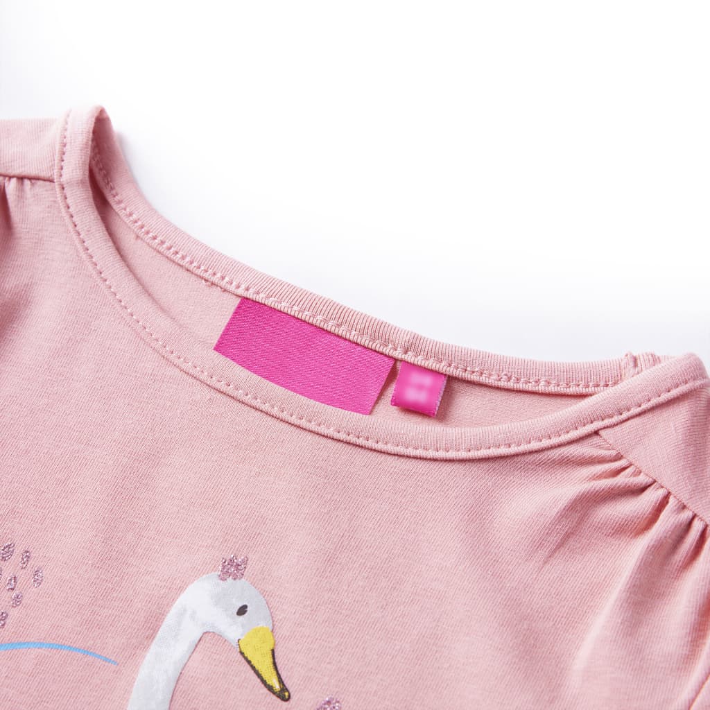 Vidaxl kindershirt met lange mouwen 116 lichtroze