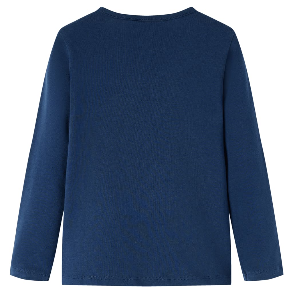Vidaxl kindershirt met lange mouwen 116 marineblauw