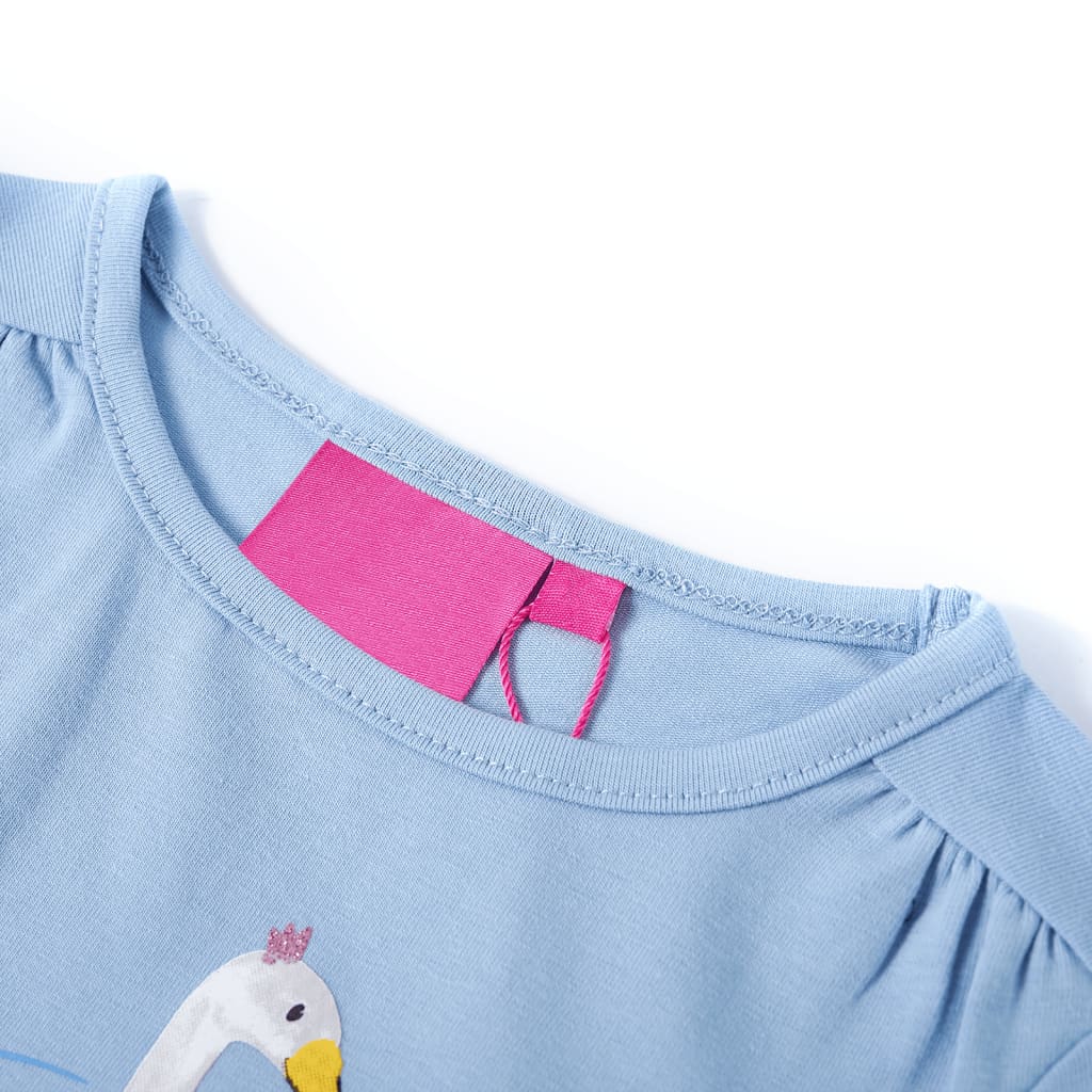 VidaXL Kindershirt met lange mouwen 104 lichtblauw