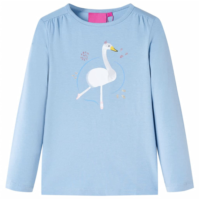 Vidaxl kindershirt met lange mouwen 140 lichtblauw