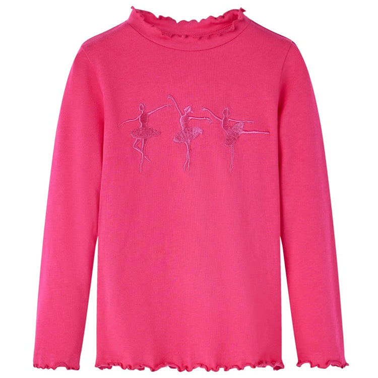 Vidaxl kindershirt met lange mouwen 116 felroze