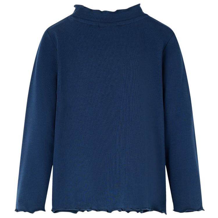 VidaXL Kindershirt lange mouwen 92 marineblauw