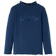 Vidaxl kindershirt lange mouwen 104 marineblauw