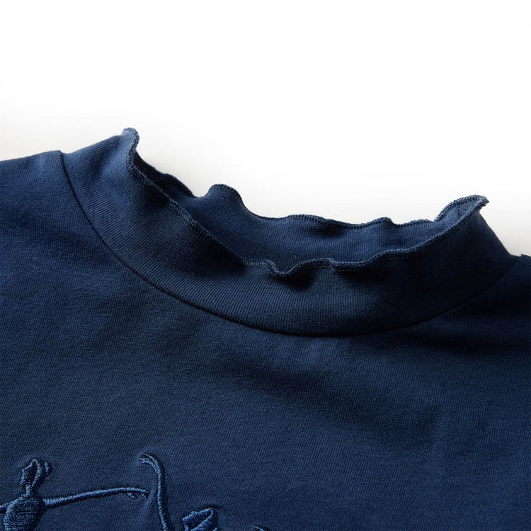 Vidaxl kindershirt lange mouwen 104 marineblauw