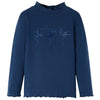 Vidaxl kindershirt lange mouwen 116 marineblauw