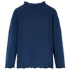 Vidaxl kindershirt lange mouwen 116 marineblauw