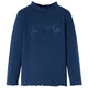 Vidaxl kindershirt lange mouwen 128 marineblauw