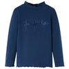 Vidaxl kindershirt lange mouwen 140 marineblauw