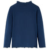 Vidaxl kindershirt lange mouwen 140 marineblauw