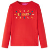 VidaXL Kindershirt met lange mouwen 116 rood