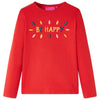 Vidaxl kindershirt met lange mouwen 116 rood