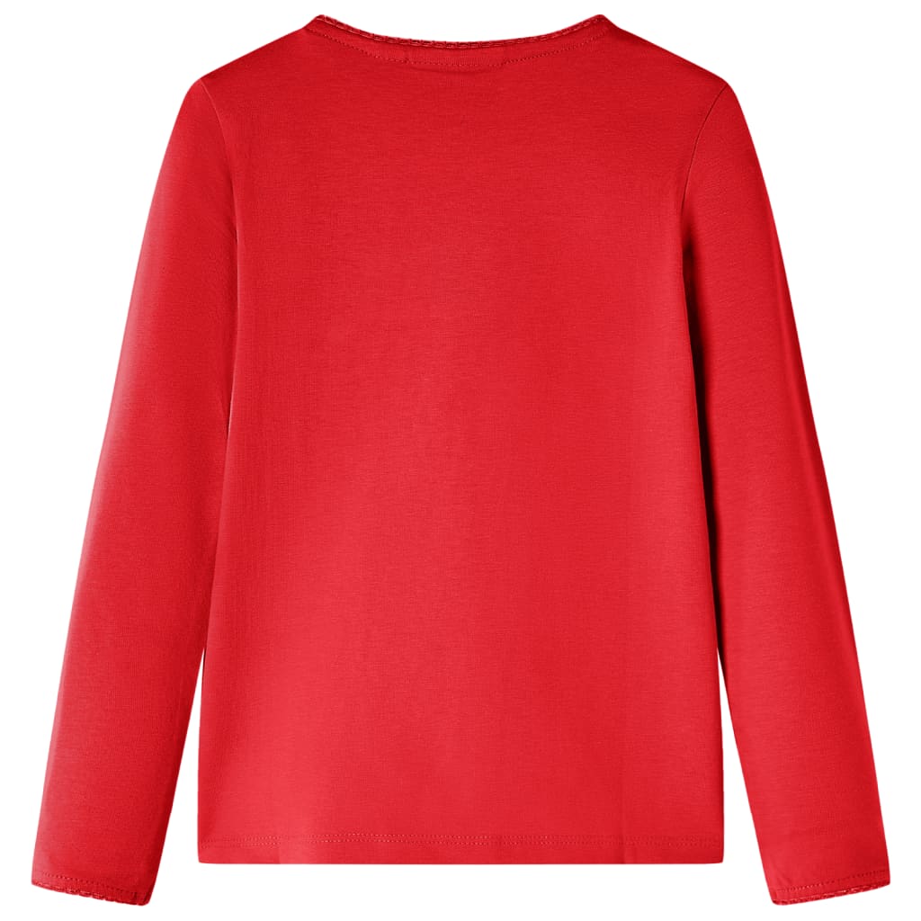 Vidaxl kindershirt met lange mouwen 116 rood