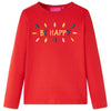 Vidaxl kindershirt met lange mouwen 128 rood