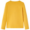 VidaXL Kindershirt met lange mouwen 116 donkerokerkleurig
