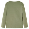 VidaXL Kindershirt met lange mouwen 92 kakikleurig