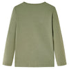 VidaXL Kindershirt met lange mouwen 128 kakikleurig