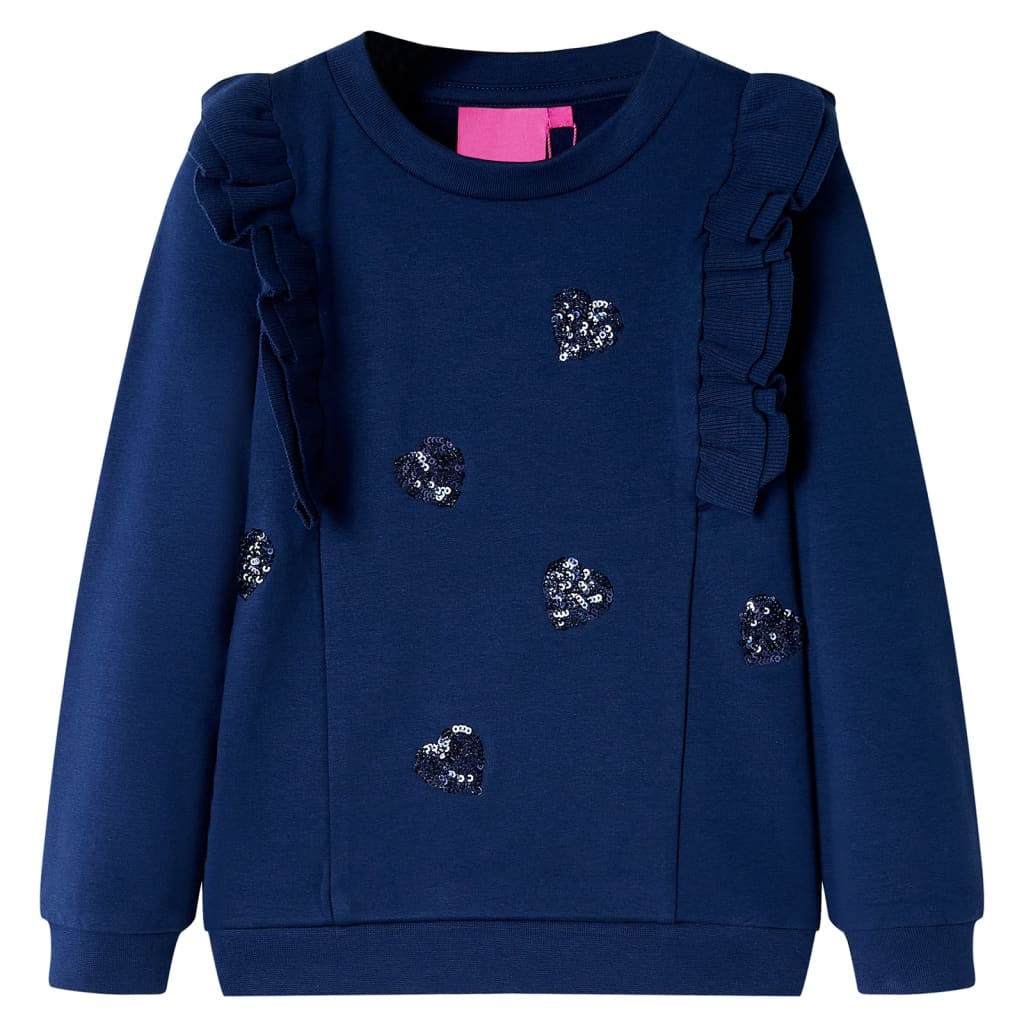 VidaXL Kindertrui 128 marineblauw