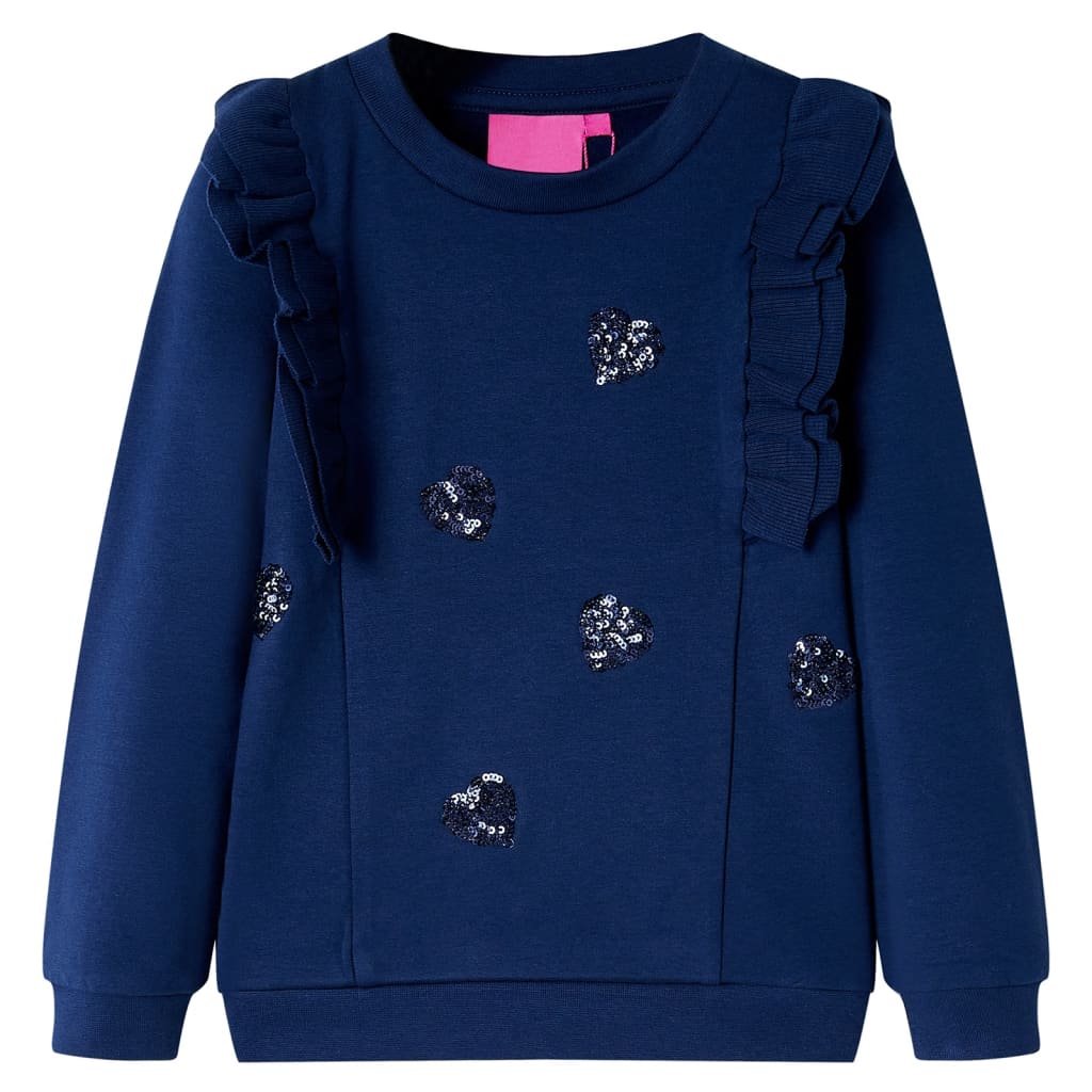 Vidaxl kindertrui 128 marineblauw