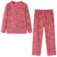 Vidaxl kinderpyjama met lange mouwen 92 oudroze