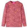 Vidaxl kinderpyjama met lange mouwen 92 oudroze
