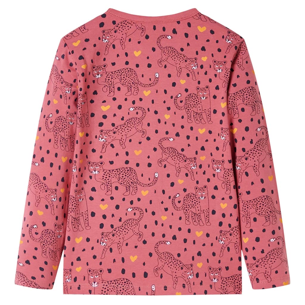 Vidaxl kinderpyjama met lange mouwen 92 oudroze