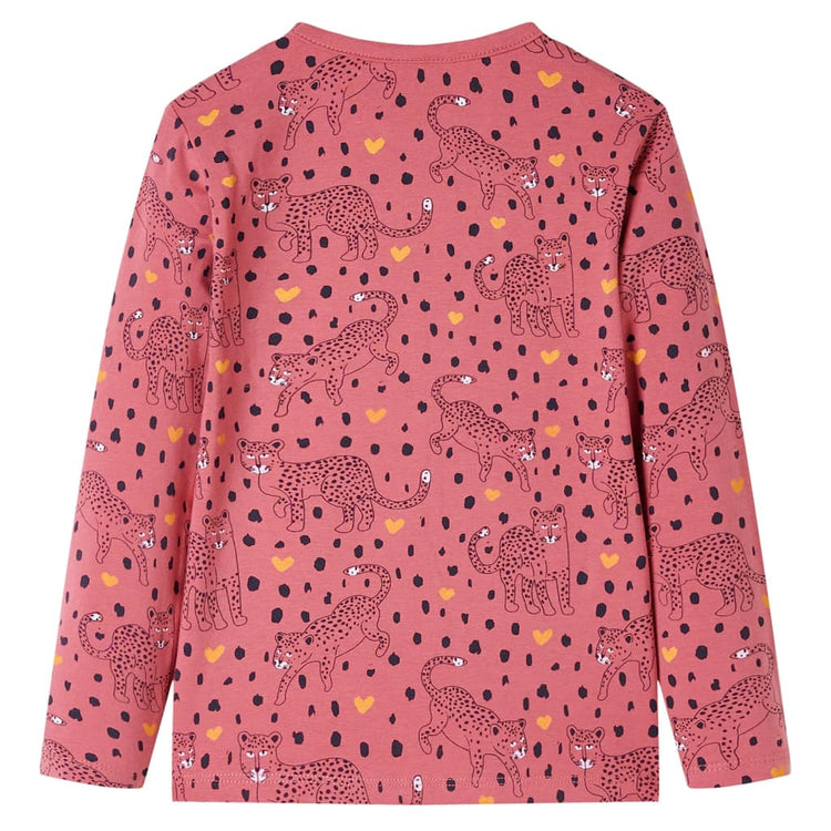 Vidaxl kinderpyjama met lange mouwen 92 oudroze