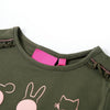 Vidaxl kindershirt met lange mouwen 128 kakikleurig
