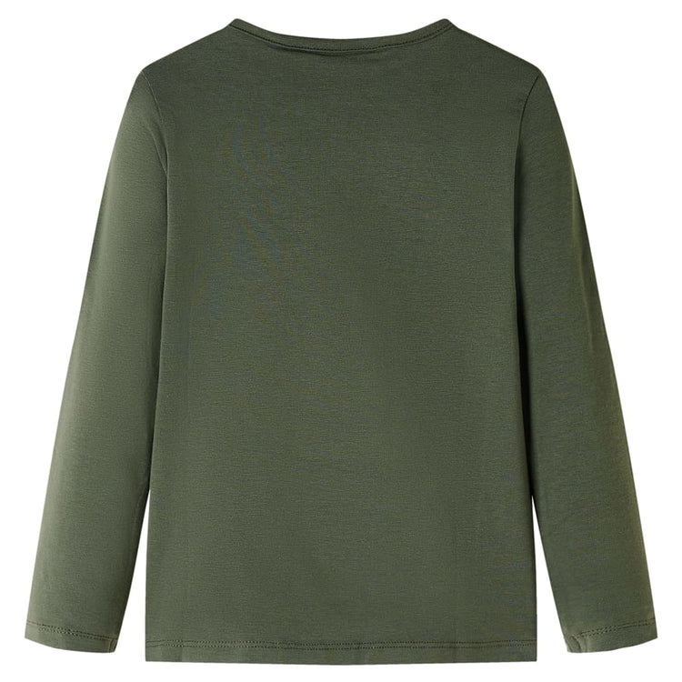 Vidaxl kindershirt met lange mouwen 140 kakikleurig