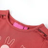 Vidaxl kindershirt met lange mouwen 116 rozebruin