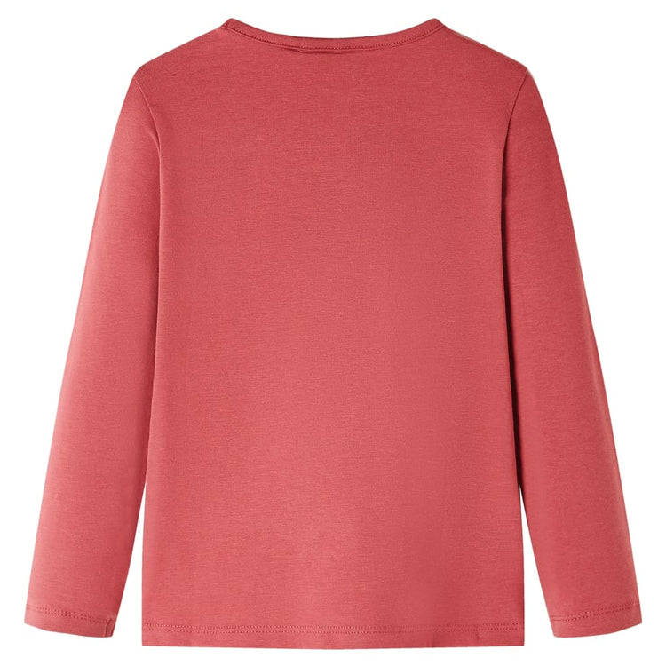 Vidaxl kindershirt met lange mouwen 140 rozebruin