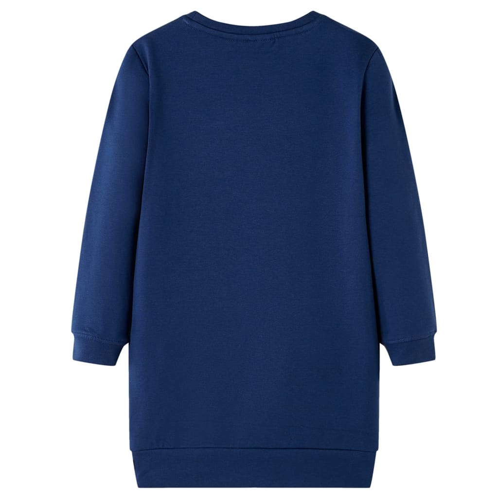 Vidaxl kinderjurk 92 marineblauw